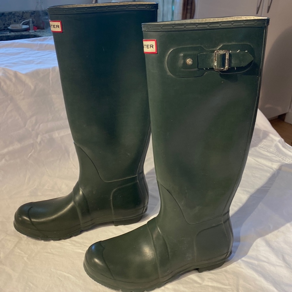 Hunter Green Women's Winter & Rain Boots